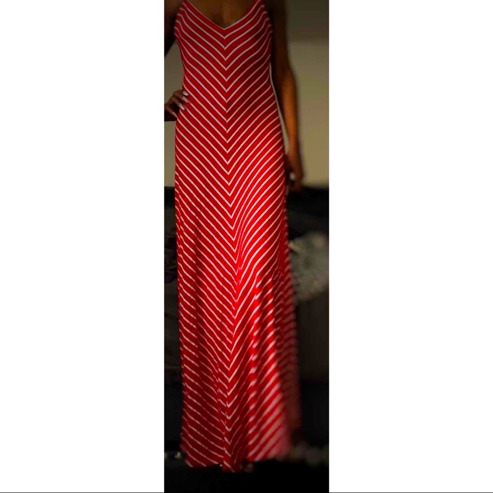 Iris Striped Maxi Dress.